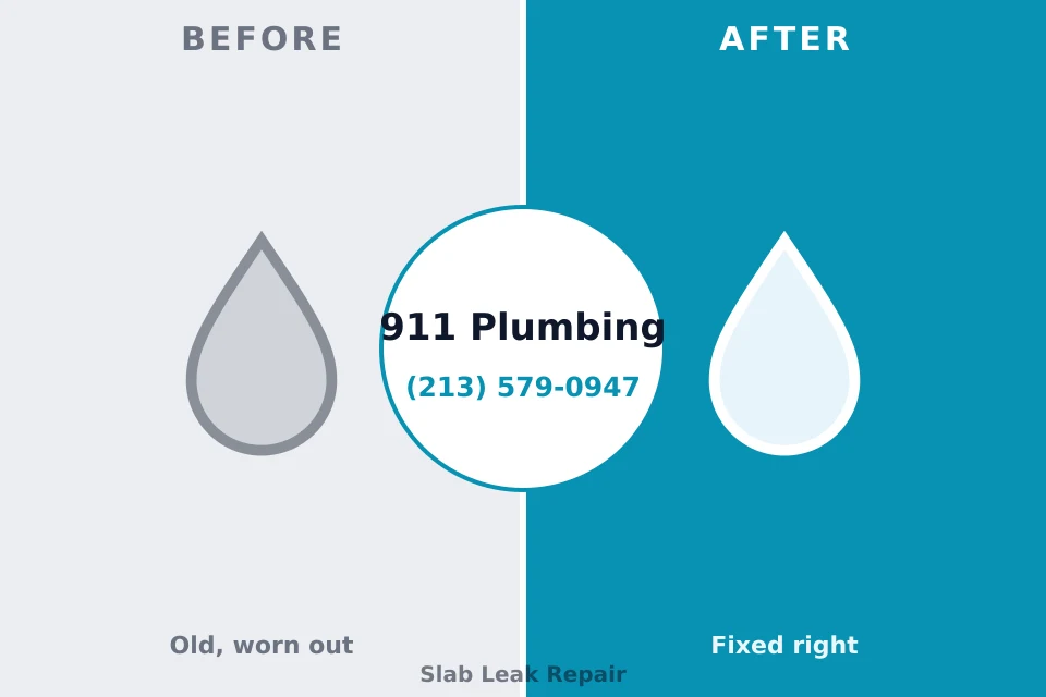 Before and after: plumbing repair Delavan Lake, WI